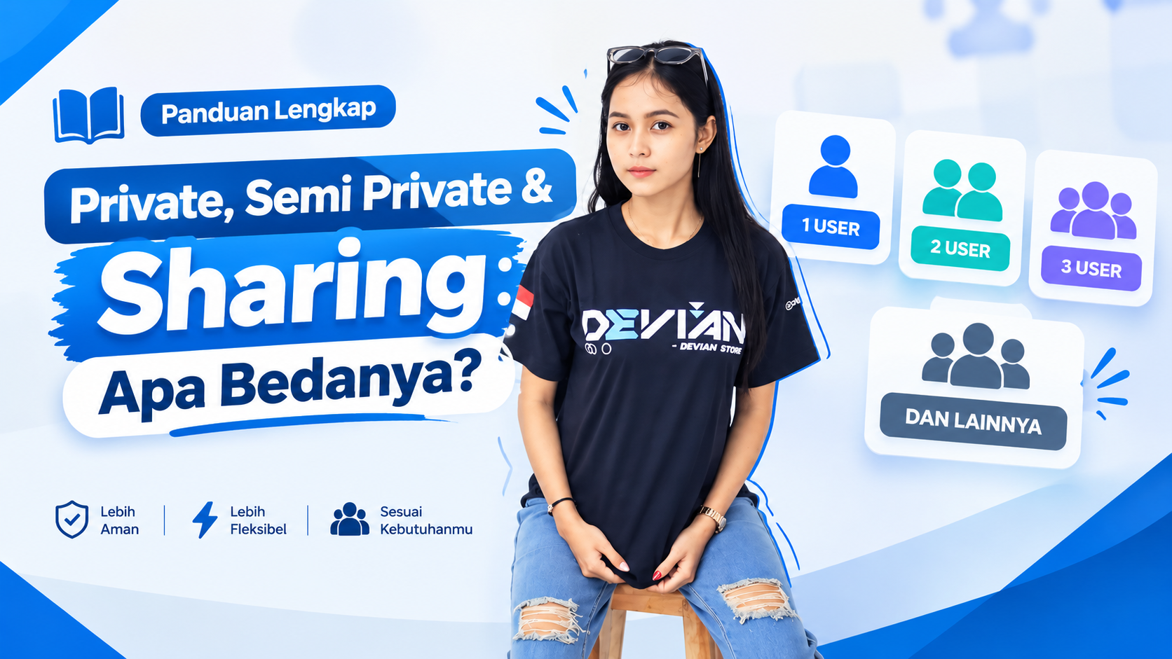 Panduan Lengkap Akun Private, Semi Private & Sharing: Apa Bedanya 1 User, 2 User, 3 User, dan Lainnya?
